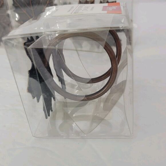 Better Homes & Gardens Bronze Maple Leaf Napkin Rings Fall Thanksgiving Set of 8 - Picture 4 of 5